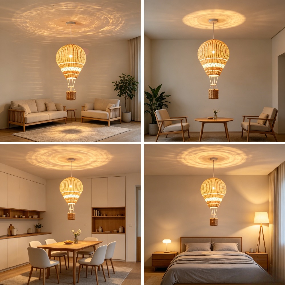 Baby Nursery Knobs - Hot Air Balloon Chandeliers LED Children's