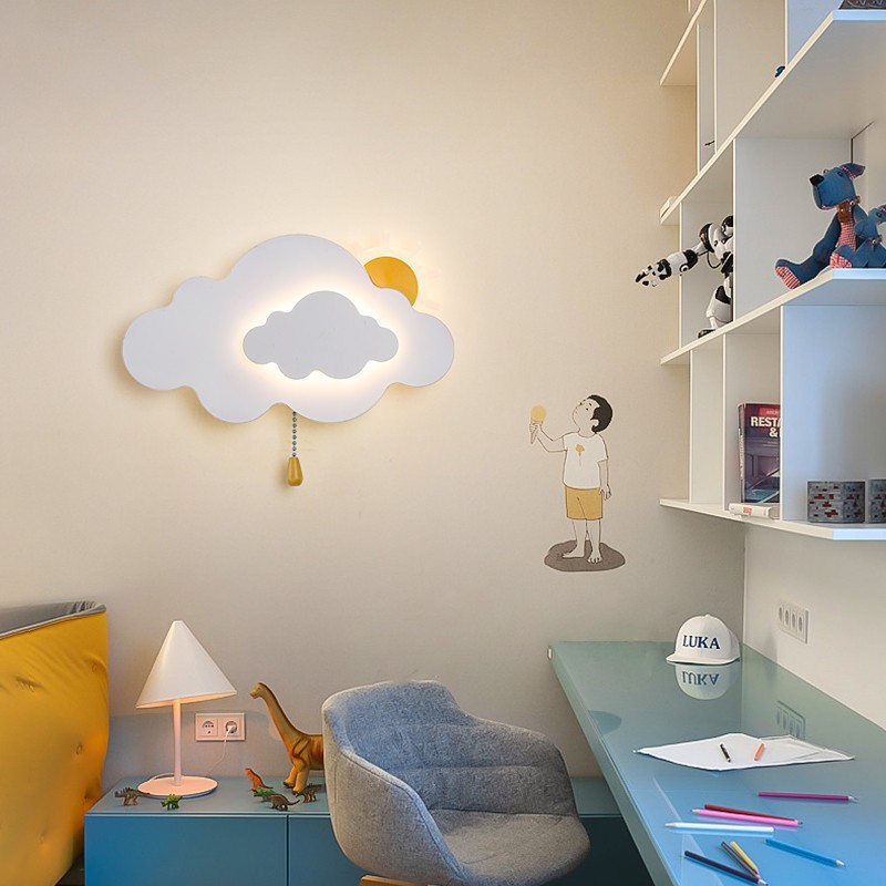 Baby Nursery Knobs - Cloud Wall Lamps Children's Room Bedside