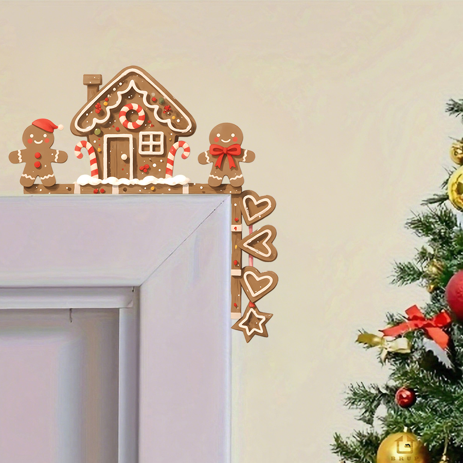 Baby Nursery Vinyl - Gingerbread House & Man Christmas Wall
