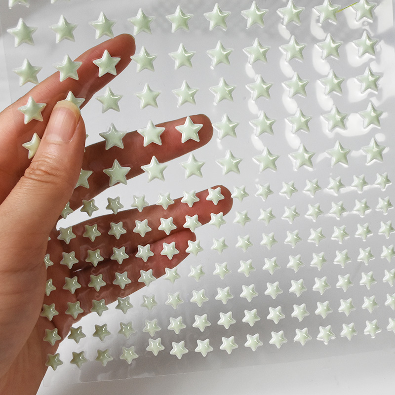 Baby Nursery Vinyl - 211pcs 3D Bubble Luminous Stars Dots