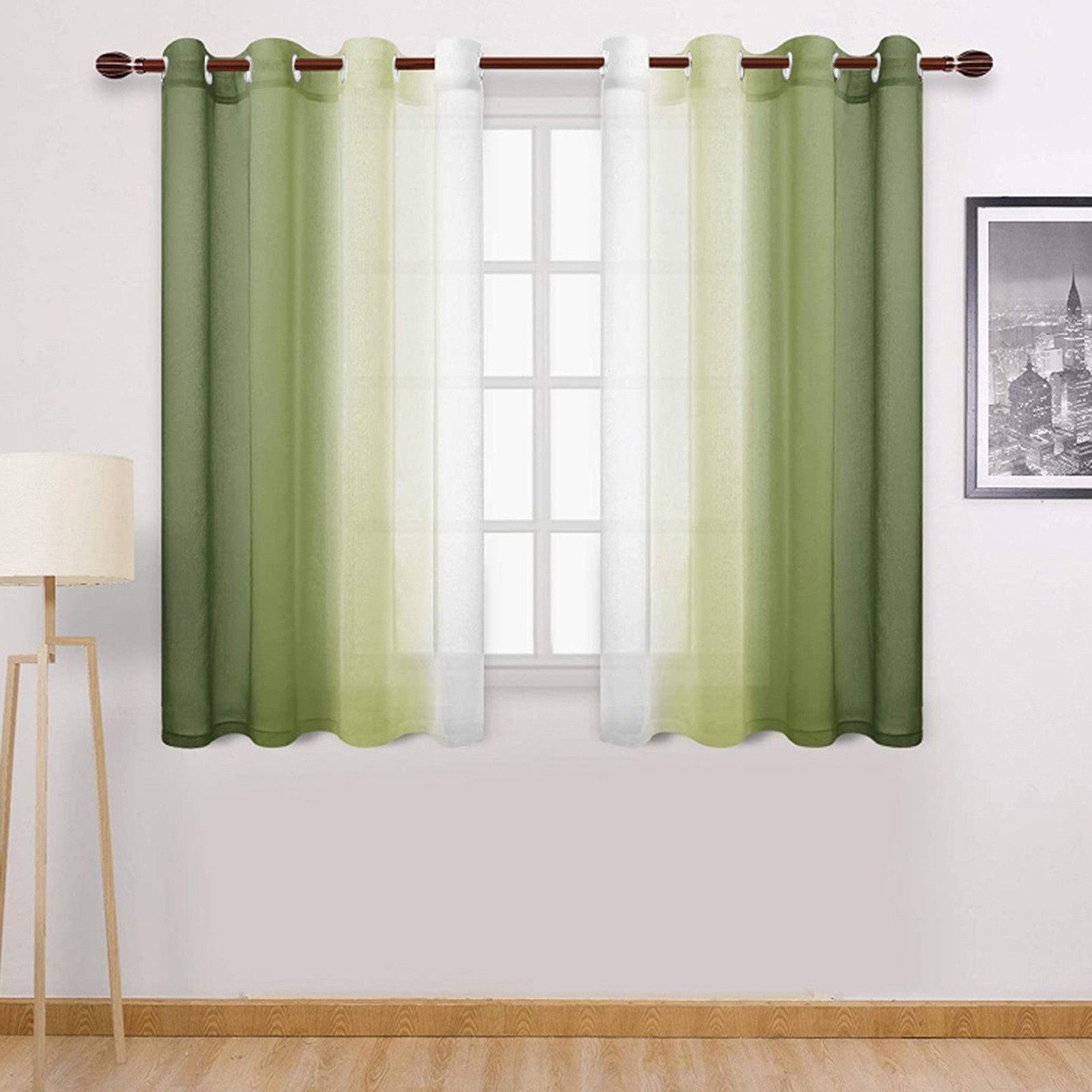 Blackout Curtain Nursery - 1pc Curtain Faux Grommet Filter Semi