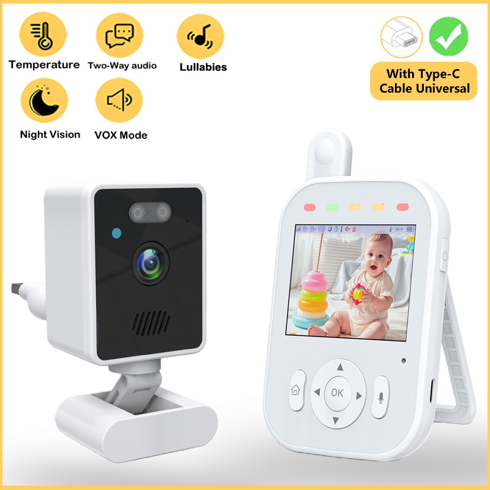 Wearable Baby Monitor - Baby Monitor Wireless Indoor 2.8