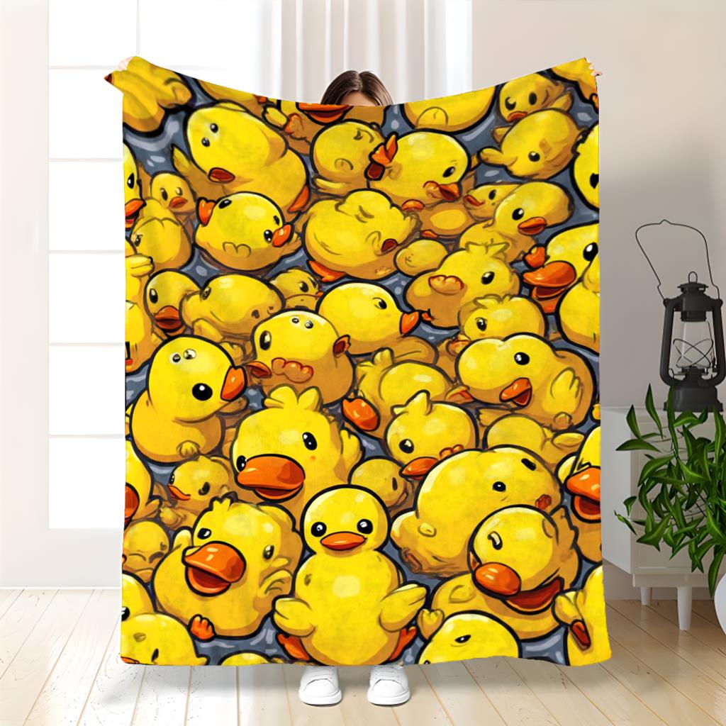 Baby Nursery Yellow - Adorable Yellow Chick Blanket Throw 150x200cm