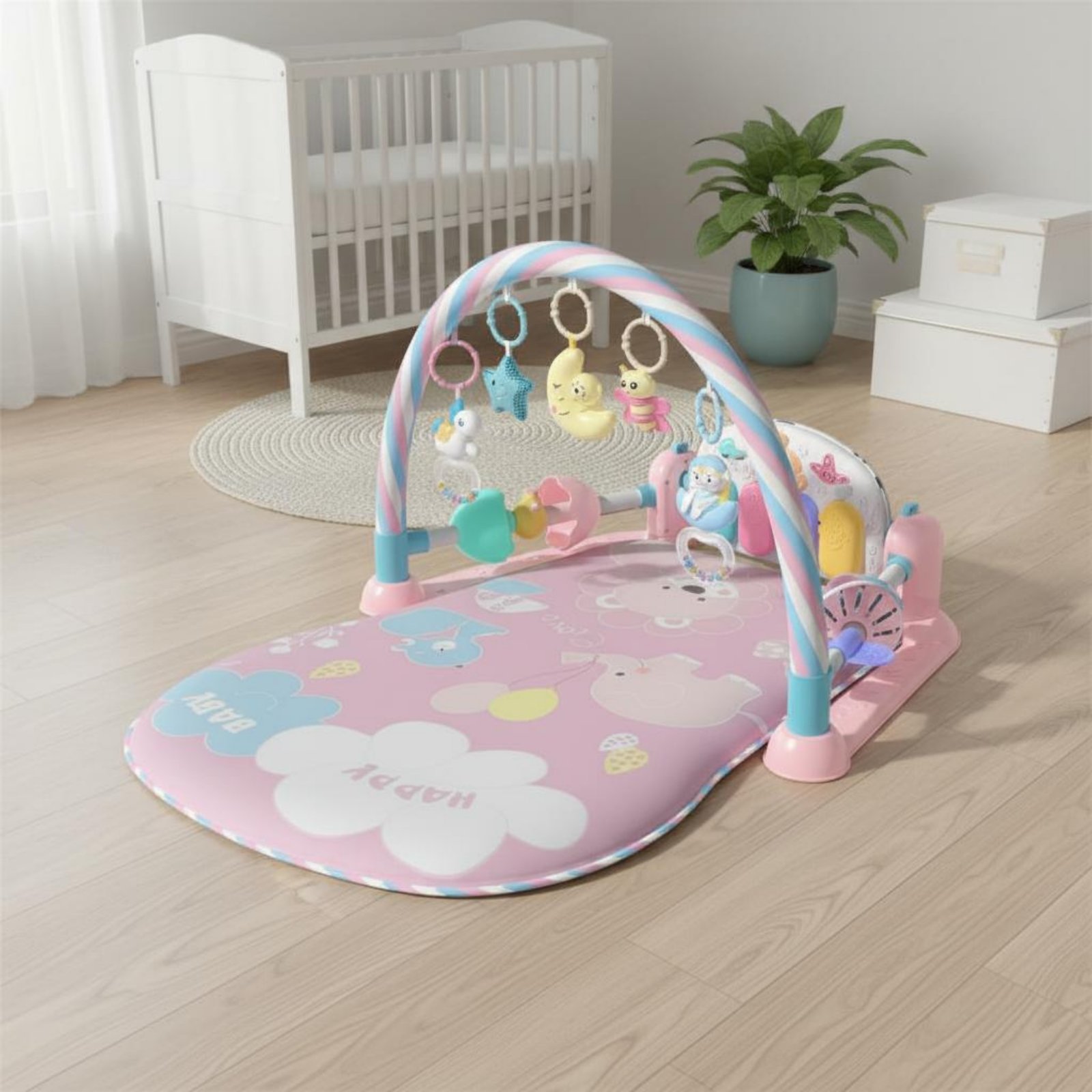 Baby Playpen with Piano Music  - Baby Nursery Unisex 评论和价格