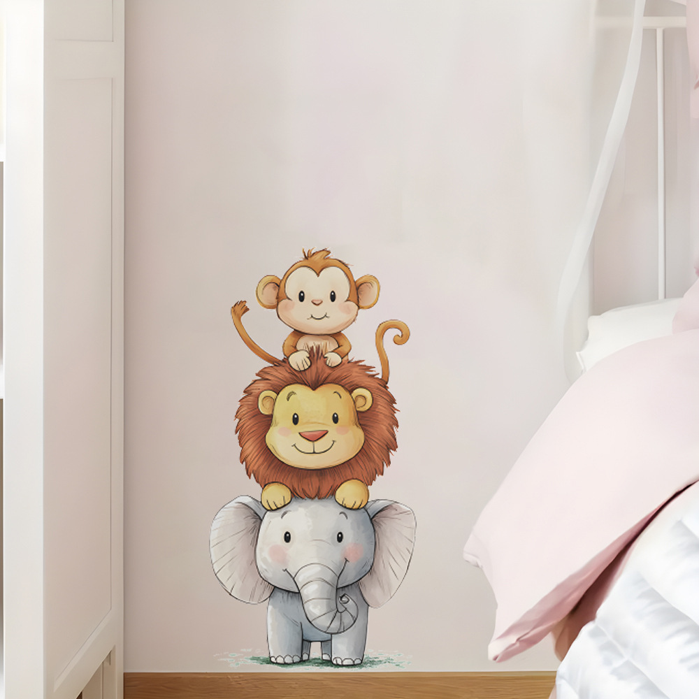 Cute Forest Animals Wall Stick - Baby Nursery Vinyl 评论和价格