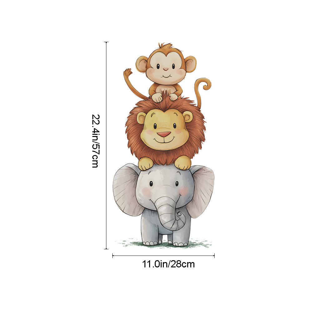 Cute Forest Animals Wall Stick - Baby Nursery Vinyl 评论和价格