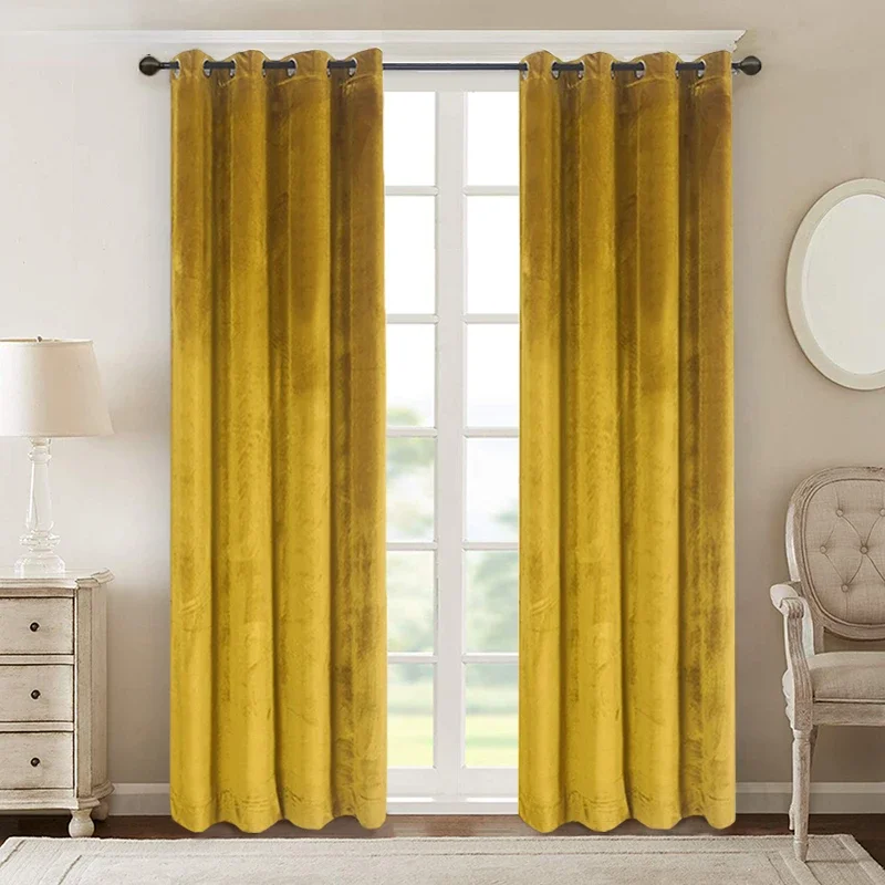 Modern Velvet Curtains for Liv - Blackout Curtain Nursery 评论和价格