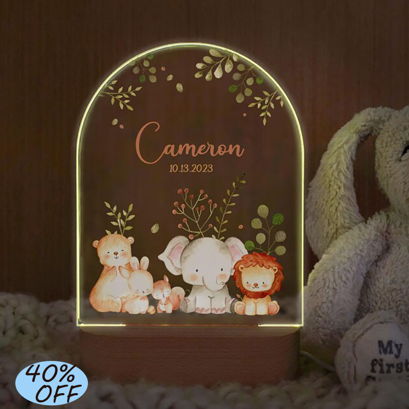 Custom Name Baby Night Light P - Baby Nursery Night Light 评论和价格