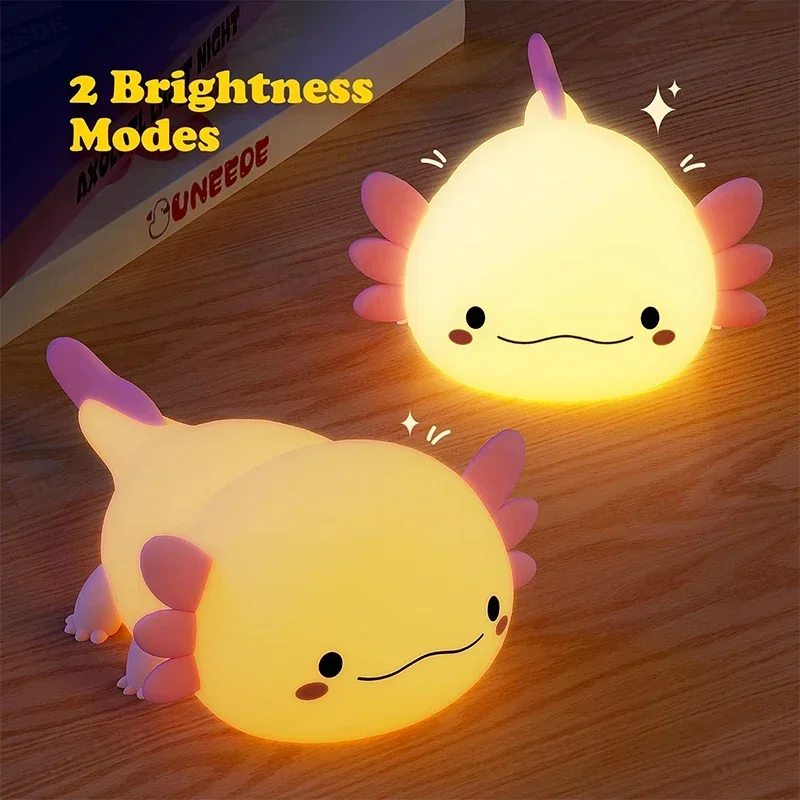 Cute Axolotl Night Light Silic - Baby Nursery Night Light 评论和价格