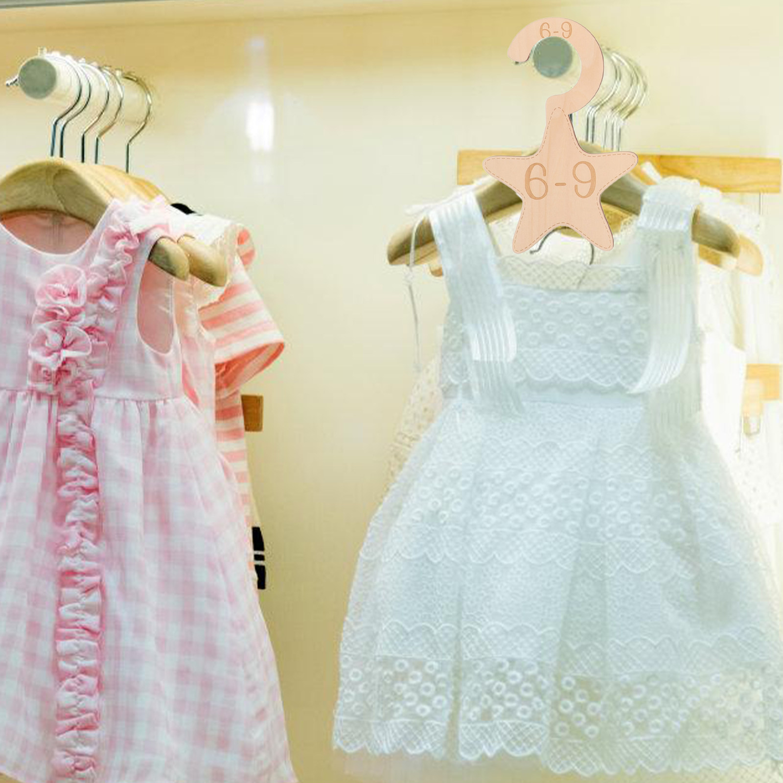 7Pcs Wooden Nursery Closet Div - Baby Nursery Sets 评论和价格