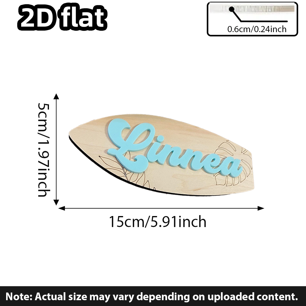 Surfboard Baby Name Signboard  - Baby Nursery Decorations 评论和价格