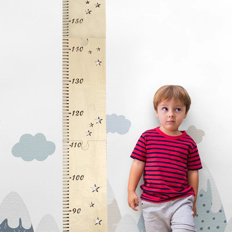 5 Sheets Nordic Wooden Kids He - Growth Chart Ruler 评论和价格