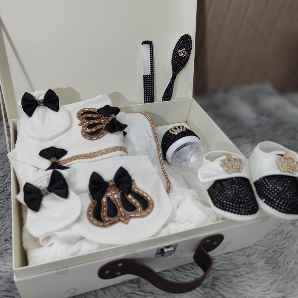 Dollbling Black Gold Newborn B - Baby Nursery Sets 评论和价格