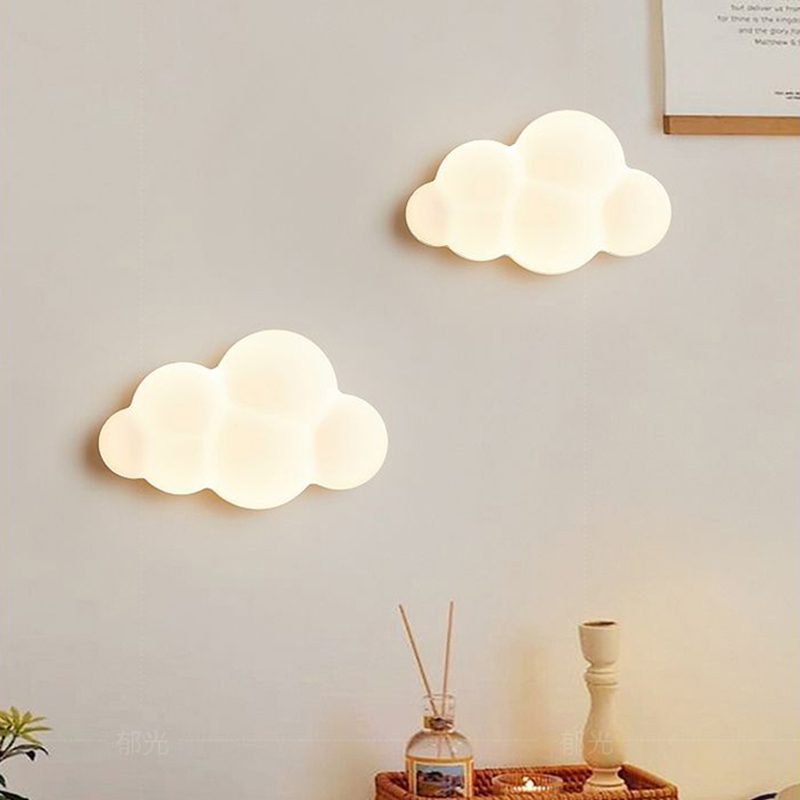 White Cloud Wall Lamps for Chi - Baby Nursery Knobs 评论和价格