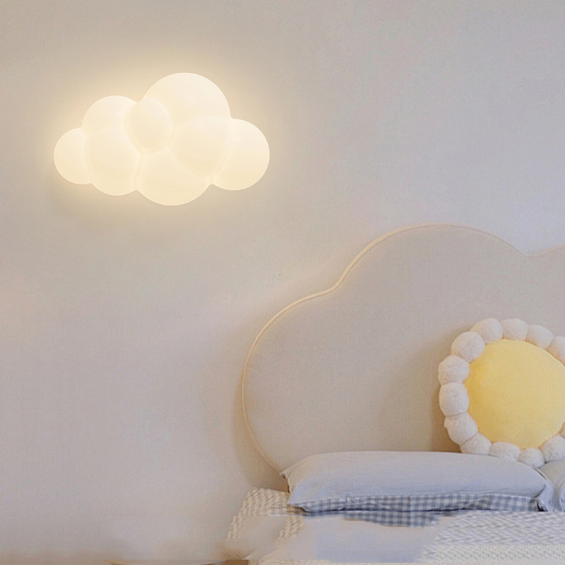 White Cloud Wall Lamps for Chi - Baby Nursery Knobs 评论和价格