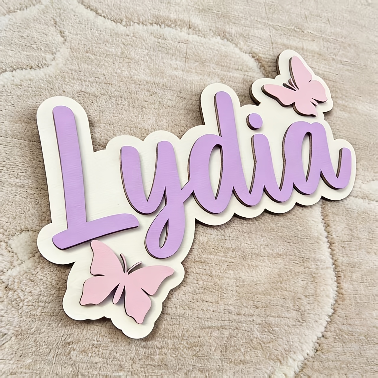 Personalized Blue & Pink Butte - Baby Nursery Decorations 评论和价格
