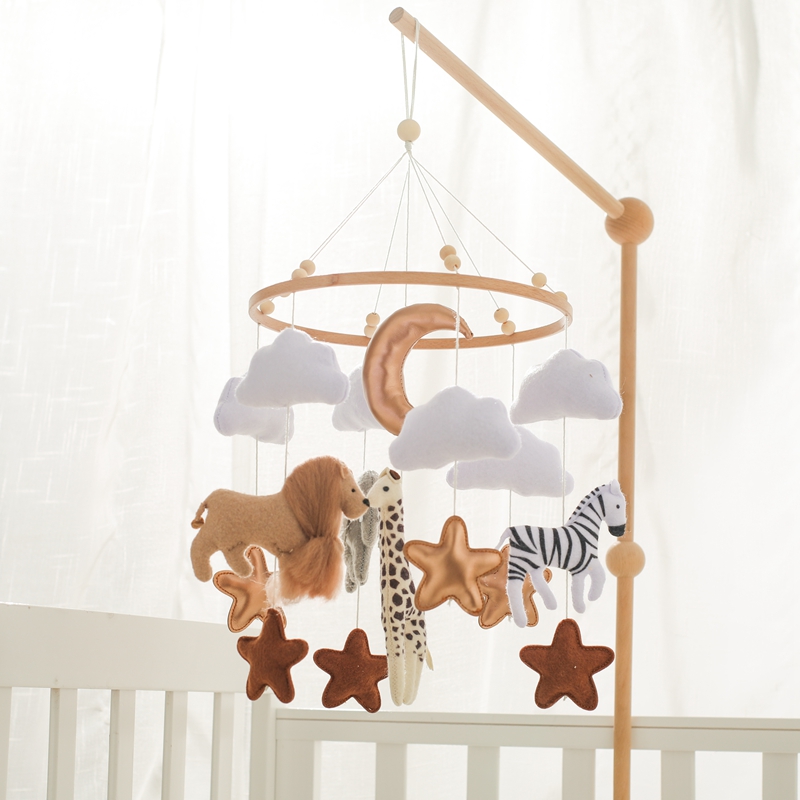 Crib Mobile Bed Bell Wooden Ba - Crib Mobile Musical 评论和价格