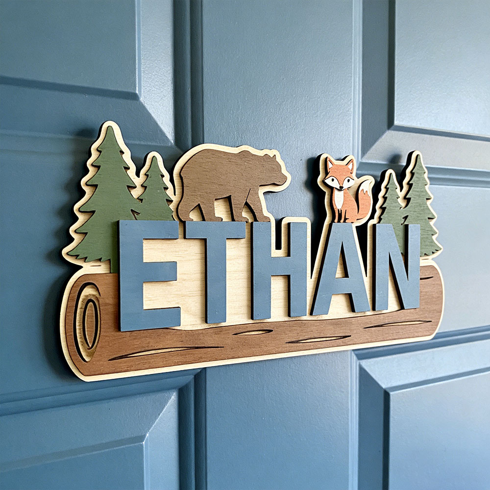 Woodland Forest Animal Persona - Baby Nursery Decorations 评论和价格