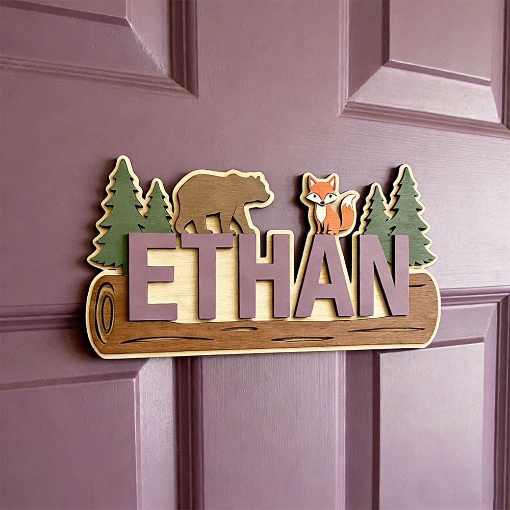 Woodland Forest Animal Persona - Baby Nursery Decorations 评论和价格