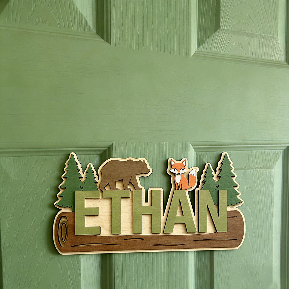 Woodland Forest Animal Persona - Baby Nursery Decorations 评论和价格