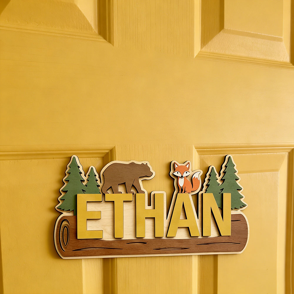 Woodland Forest Animal Persona - Baby Nursery Decorations 评论和价格