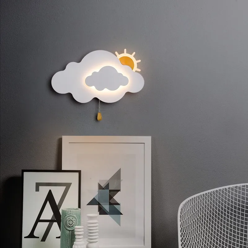 2025 Cloud Wall Lamps Children - Baby Nursery Knobs 评论和价格
