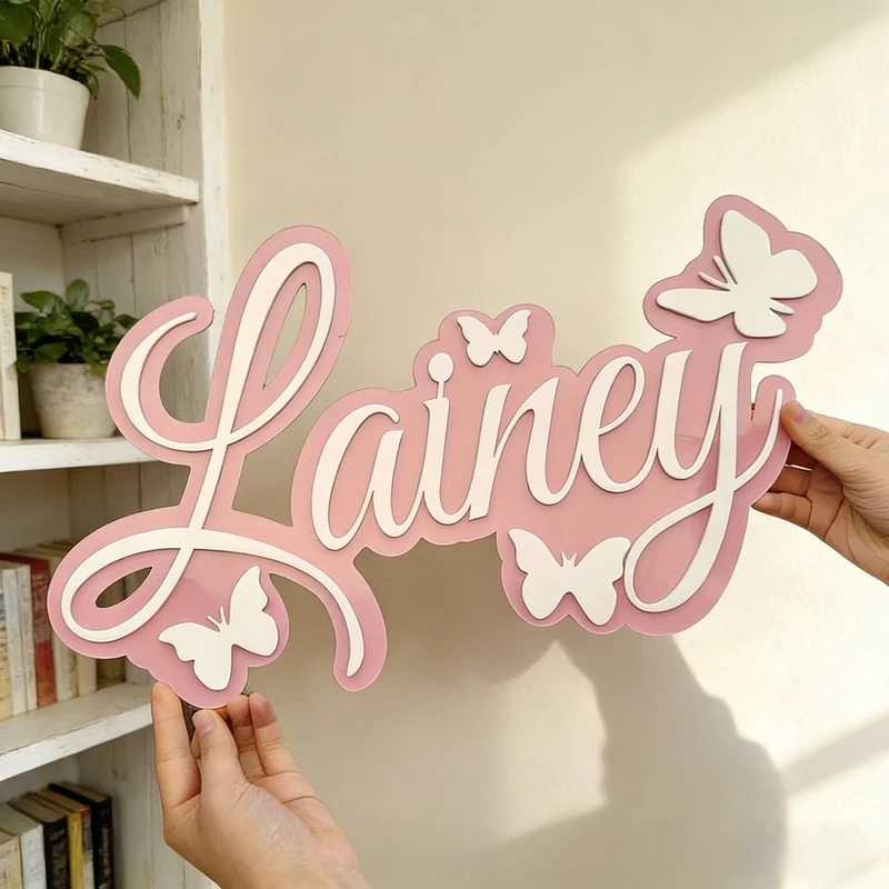 Personalized Baby Name Plaque, - Baby Nursery Decorations 评论和价格