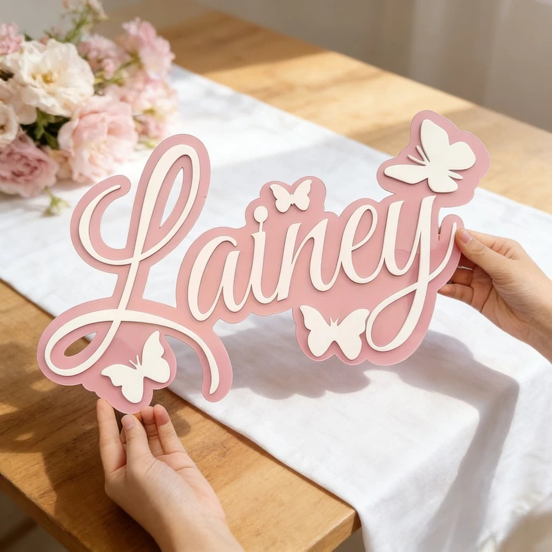 Personalized Baby Name Plaque, - Baby Nursery Decorations 评论和价格