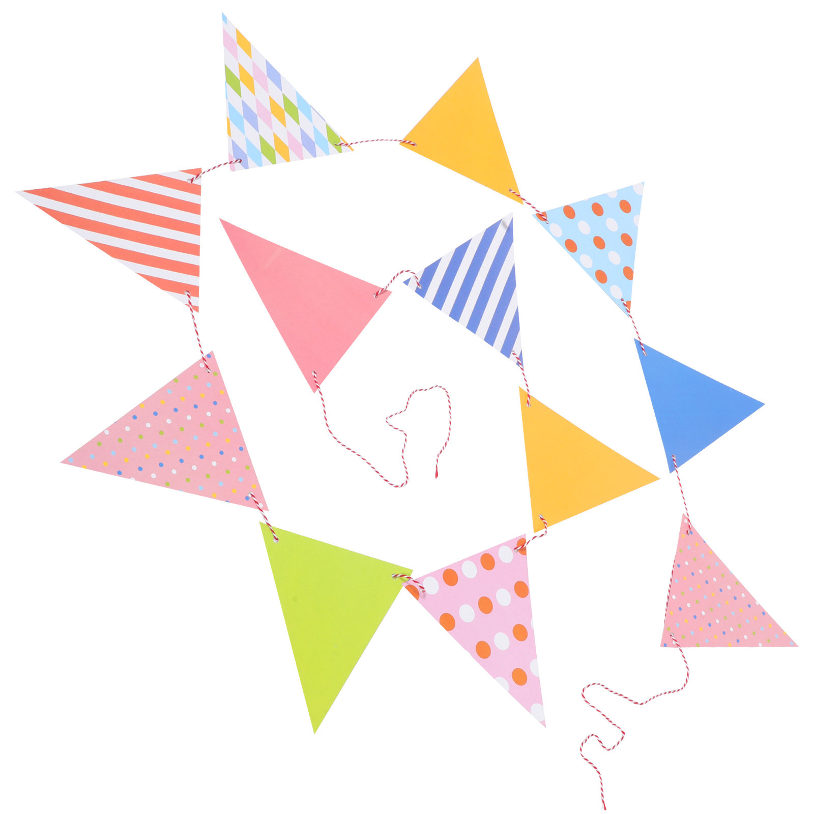 Easy Install Triangle Paper Fl - Baby Nursery Garland 评论和价格