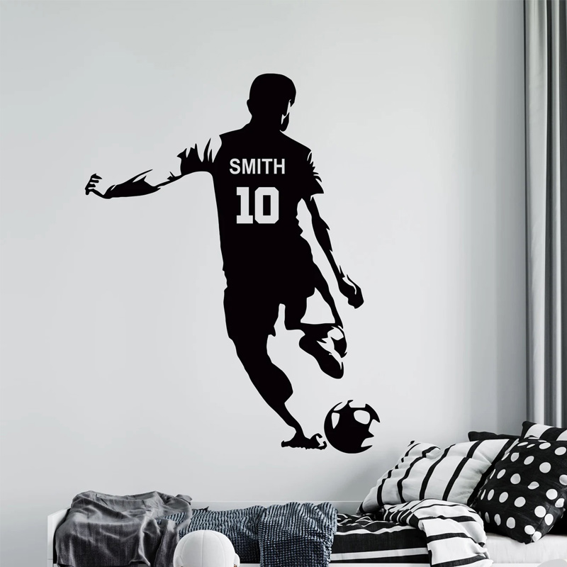 Personalized Soccer Player Nam - Baby Nursery Vinyl 评论和价格