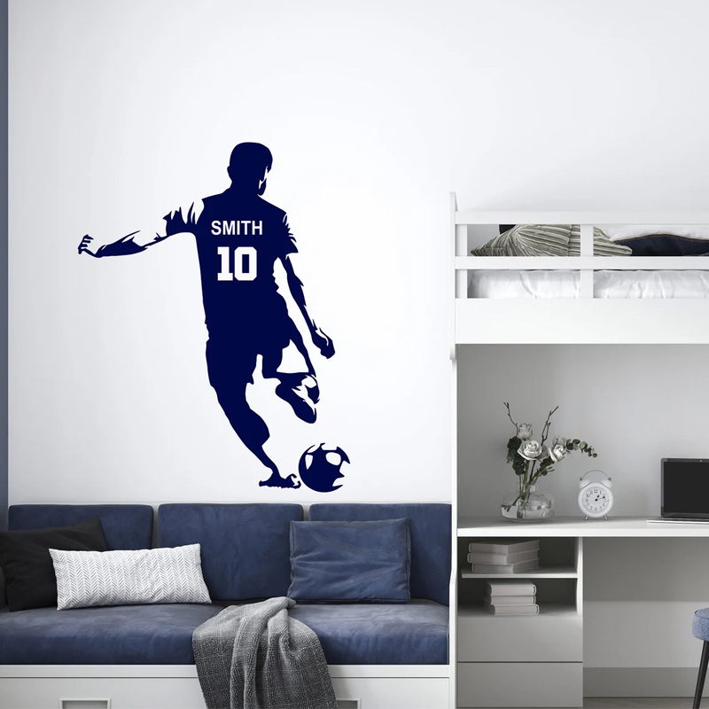 Personalized Soccer Player Nam - Baby Nursery Vinyl 评论和价格
