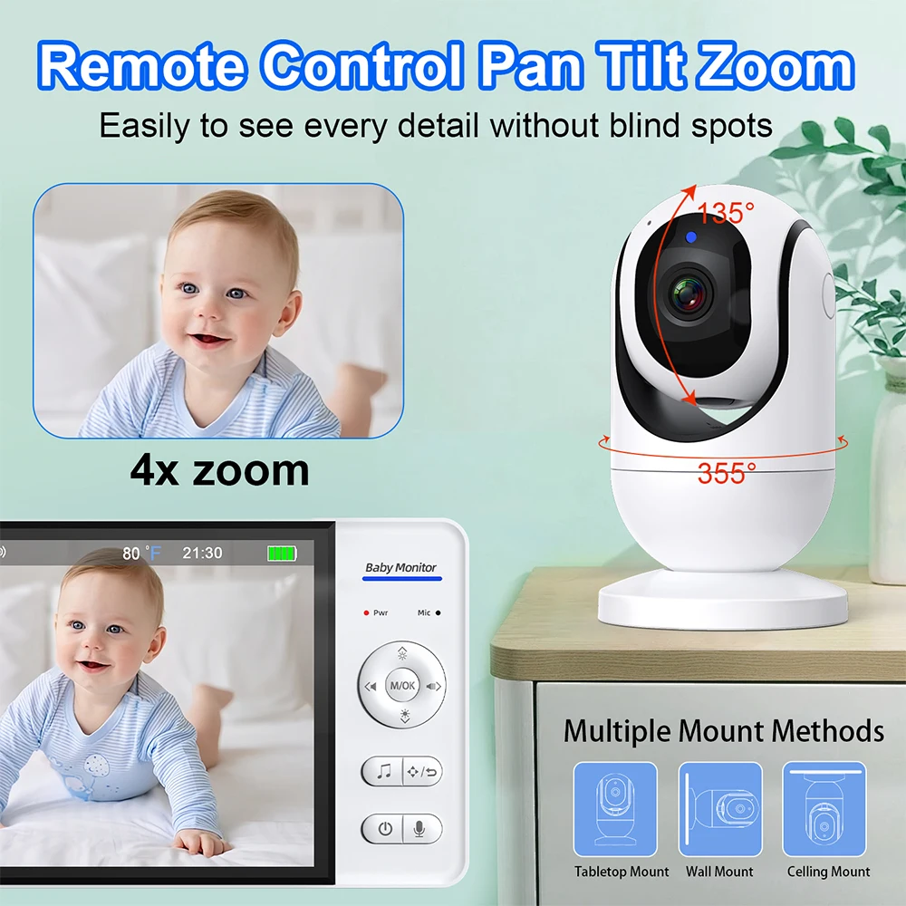 No WiFi 7 Inch Baby Monitor 2- - Wearable Baby Monitor 评论和价格