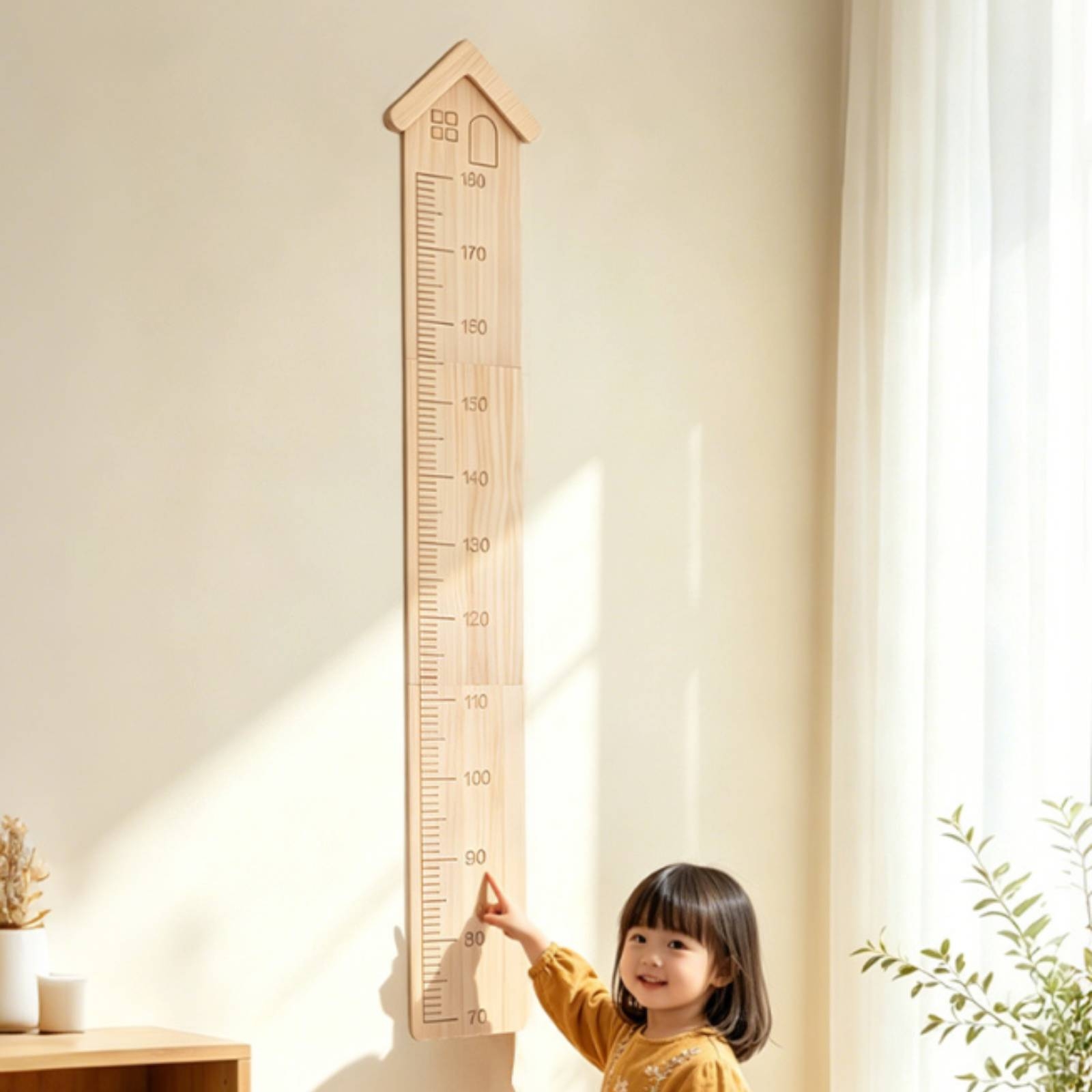 Wooden Growth Chart House-Shap - Growth Chart Ruler 评论和价格