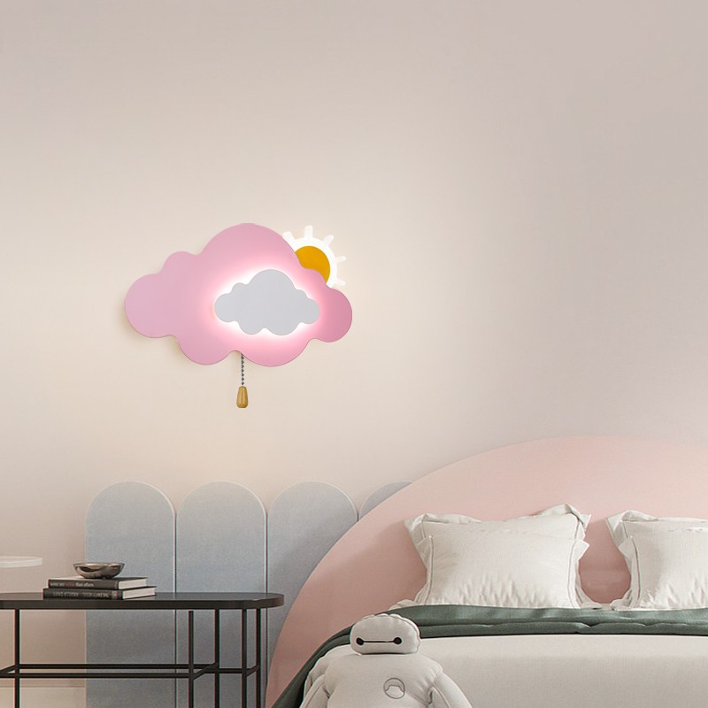 Cloud Wall Lamps Children's Ro - Baby Nursery Knobs 评论和价格