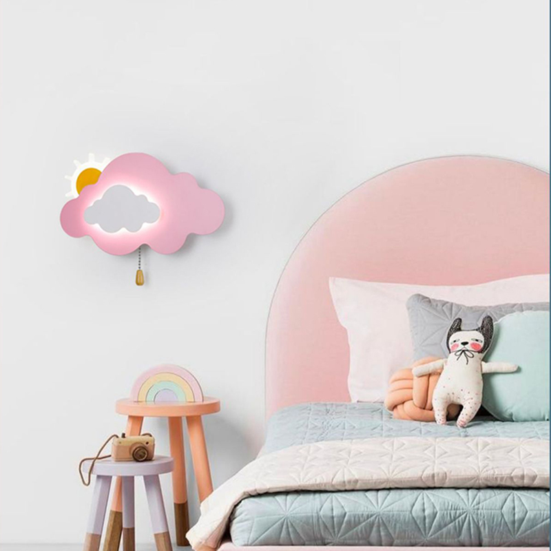 Cloud Wall Lamps Children's Ro - Baby Nursery Knobs 评论和价格