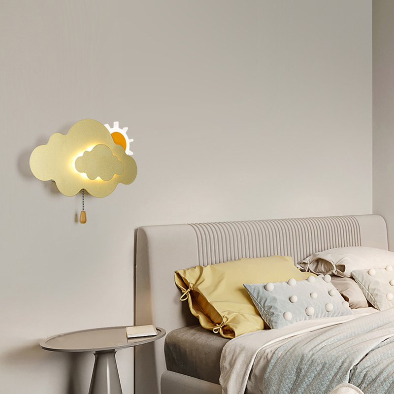 Cloud Wall Lamps Children's Ro - Baby Nursery Knobs 评论和价格