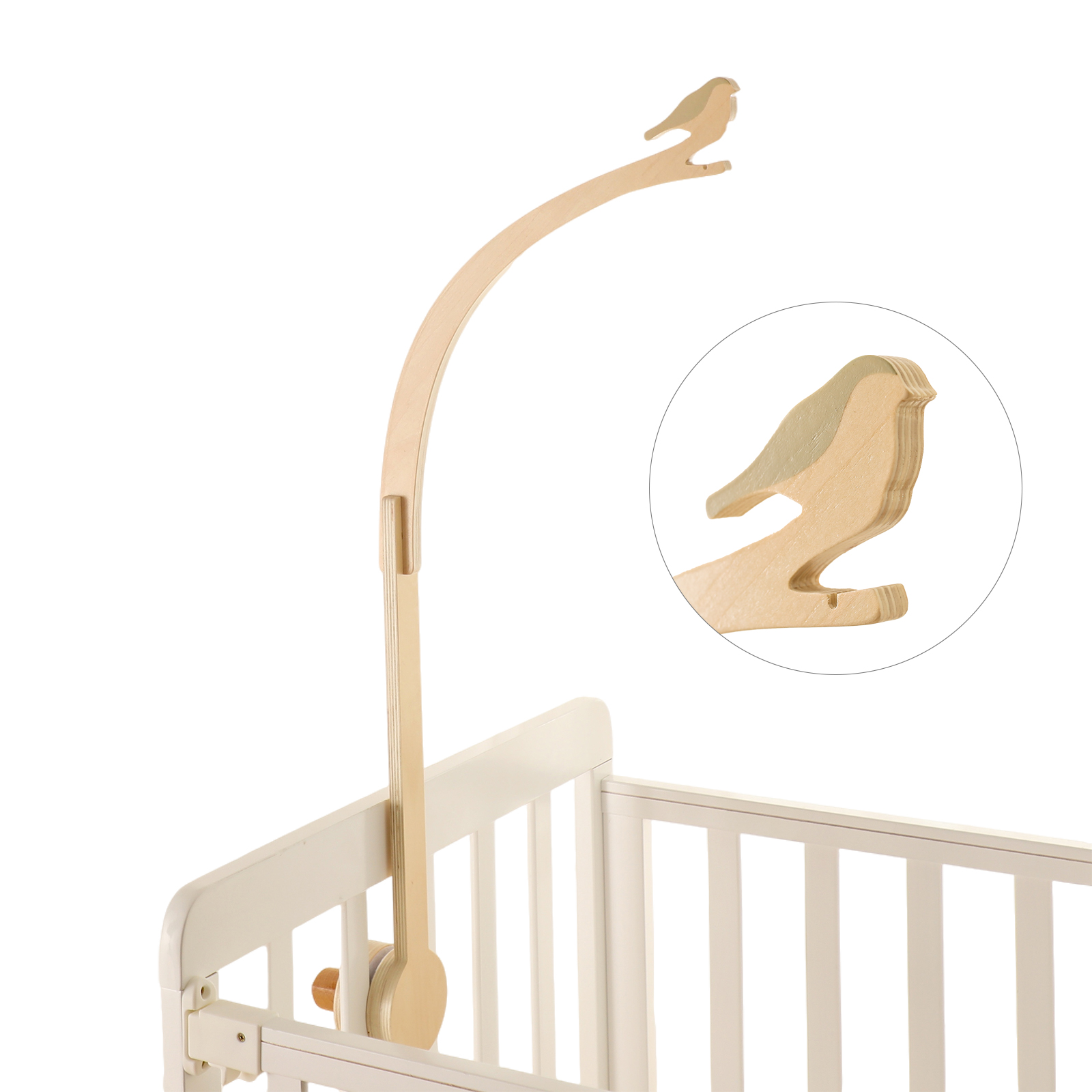 Baby Wooden Little Birdie Bed  - Crib Mobile Musical 评论和价格