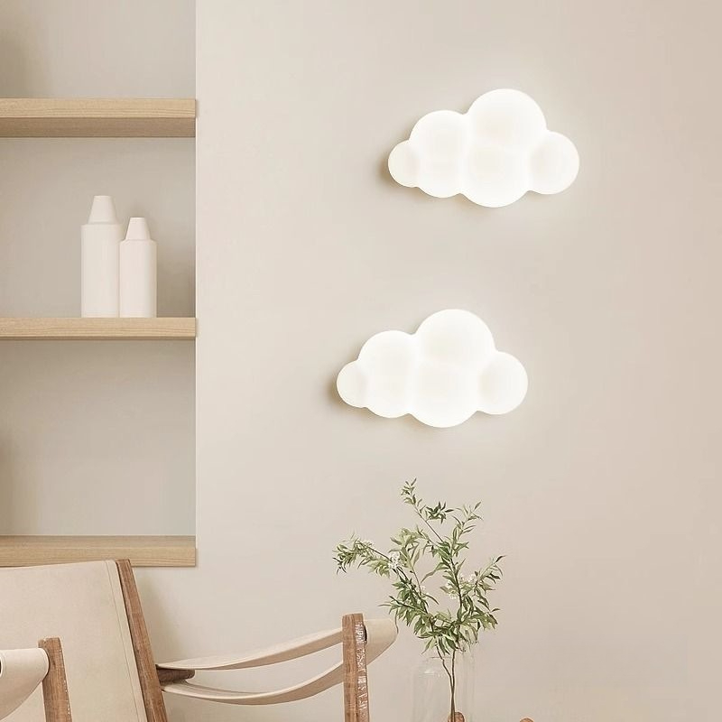 White Cloud Wall Lights Childr - Baby Nursery Knobs 评论和价格