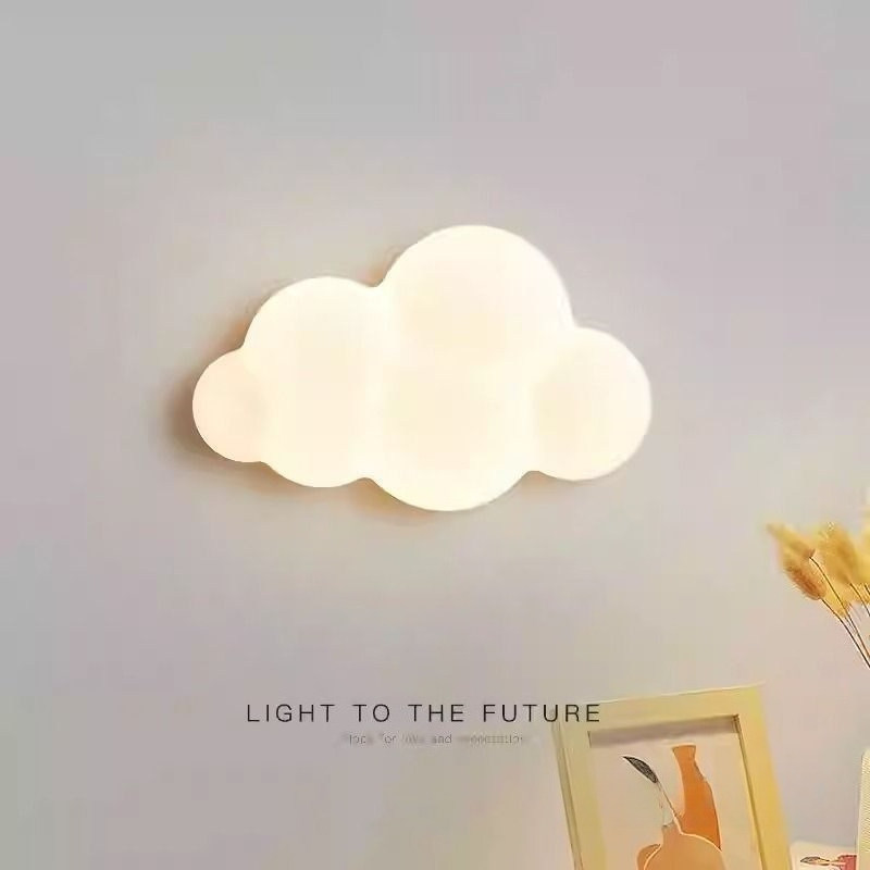 White Cloud Wall Lights Childr - Baby Nursery Knobs 评论和价格