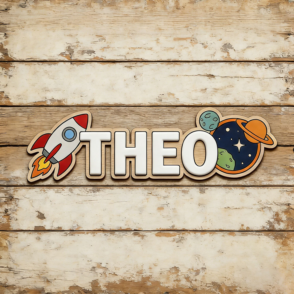 Personalized Space Rocket Name - Baby Nursery Name 评论和价格