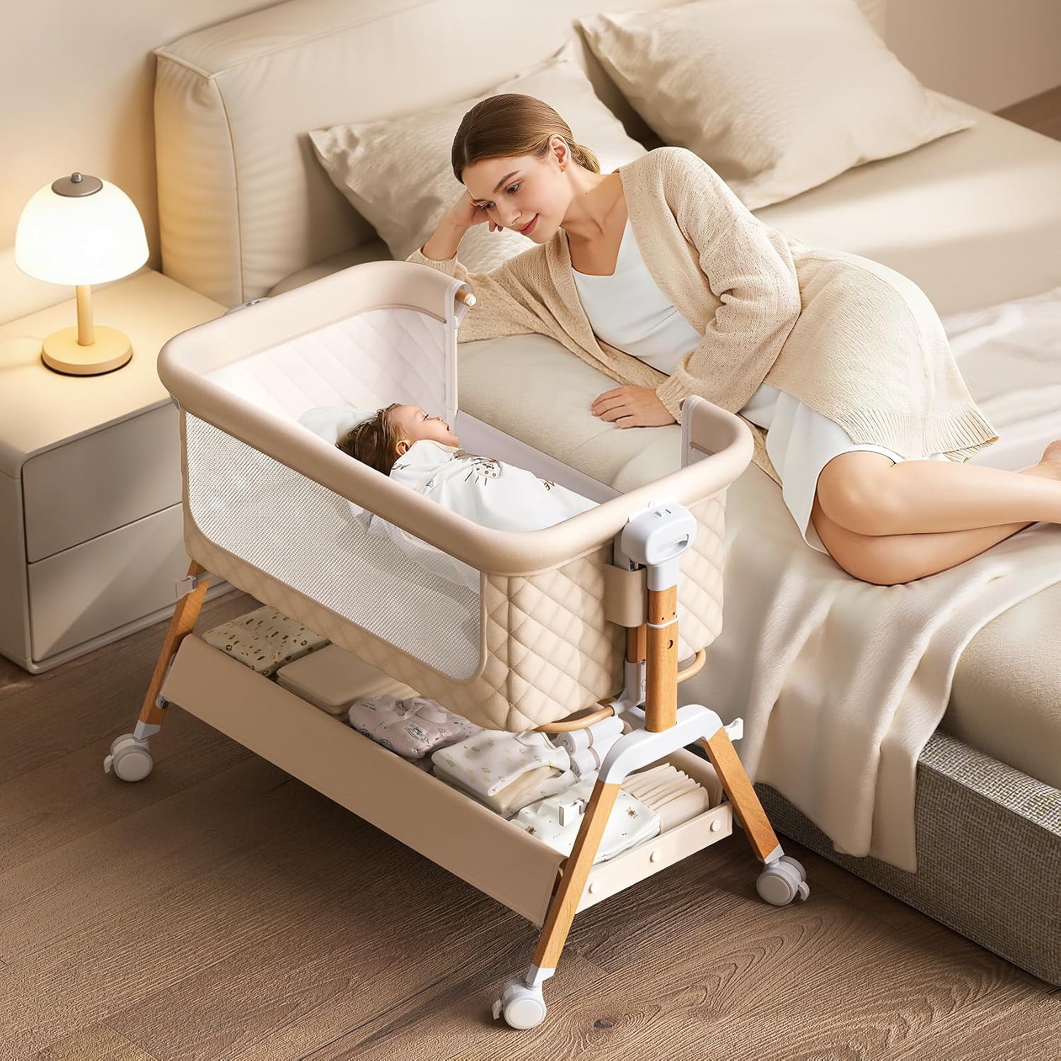 3 In 1 Baby Bassinet Bedside S - Baby Mattress Waterproof 评论和价格