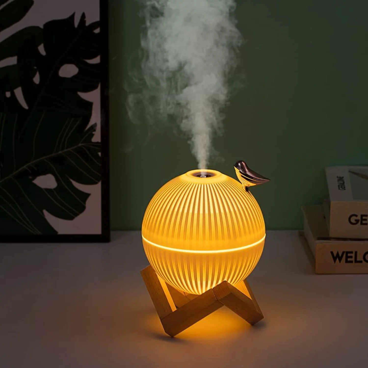 Cool Mist Mini Humidifier. Cut - Baby Nursery Yellow 评论和价格