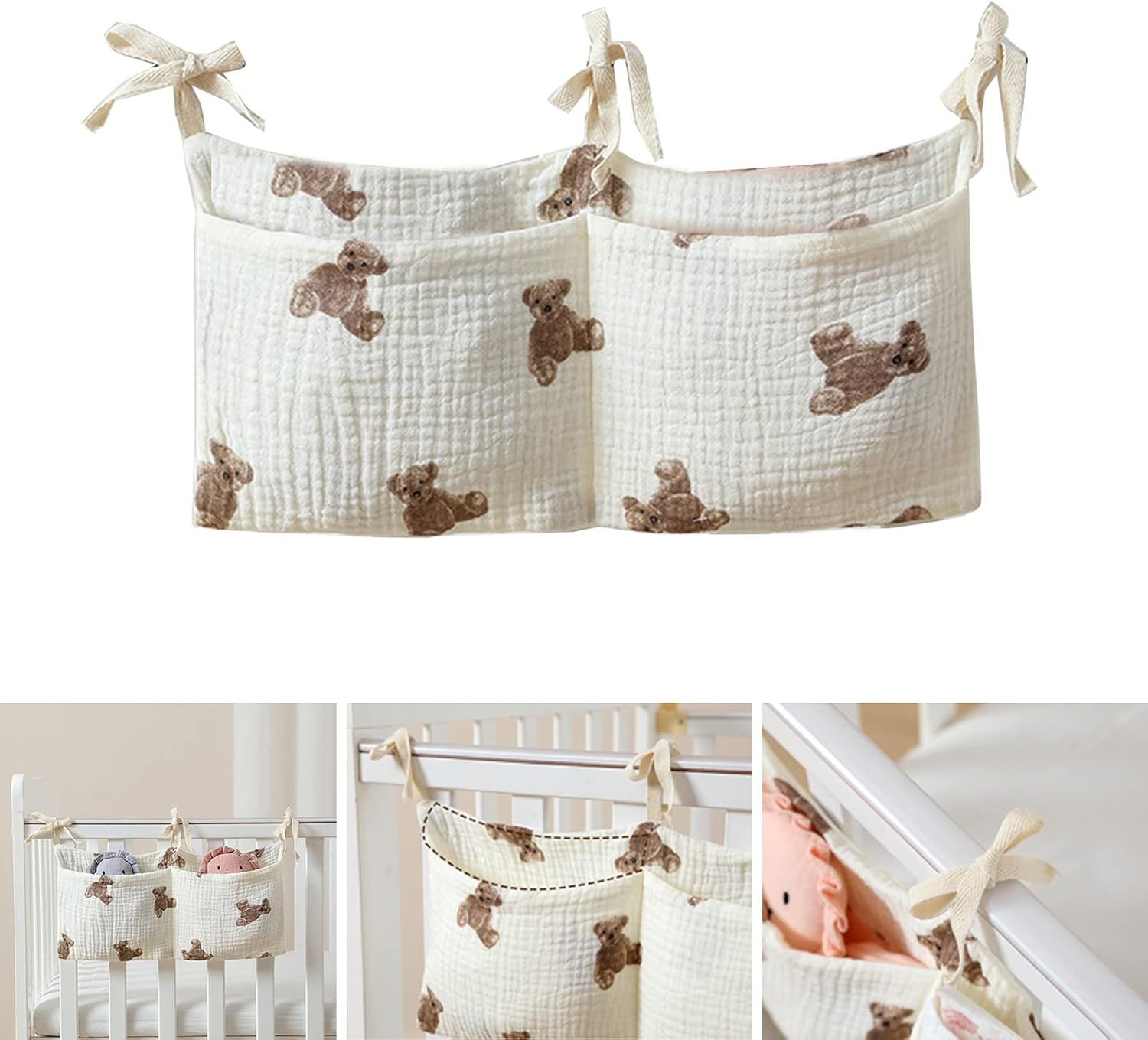 Baby Crib Organizer Cot Caddy  - Baby Nursery Shelf 评论和价格