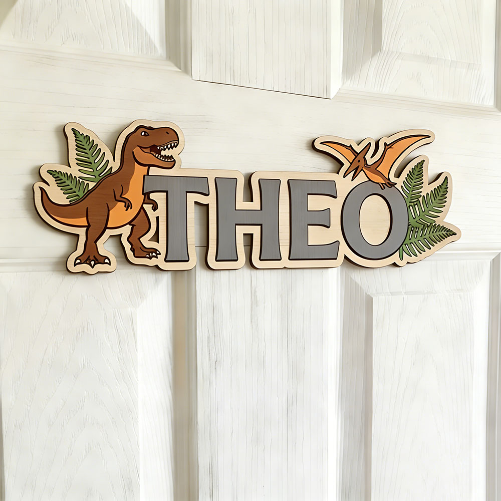 Personalized Dinosaur Name Sig - Baby Nursery Decorations 评论和价格