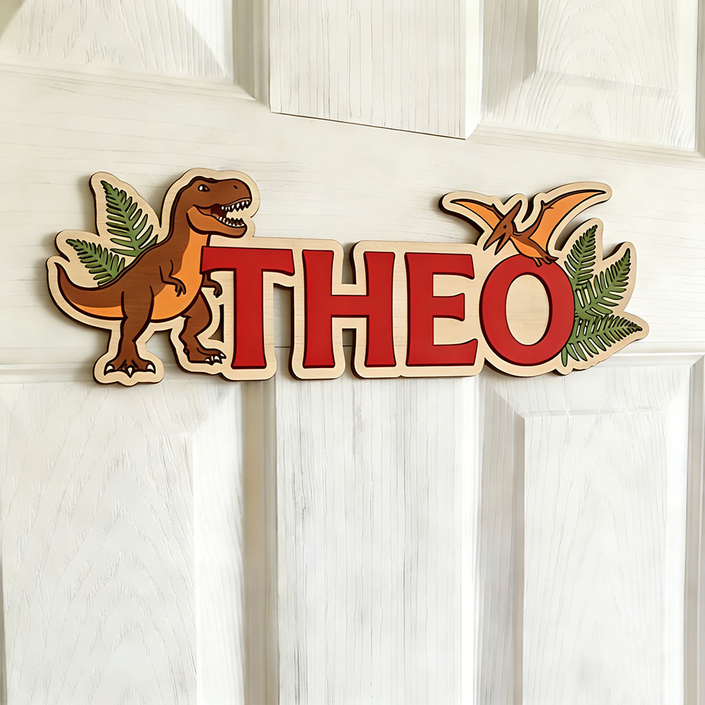 Personalized Dinosaur Name Sig - Baby Nursery Decorations 评论和价格