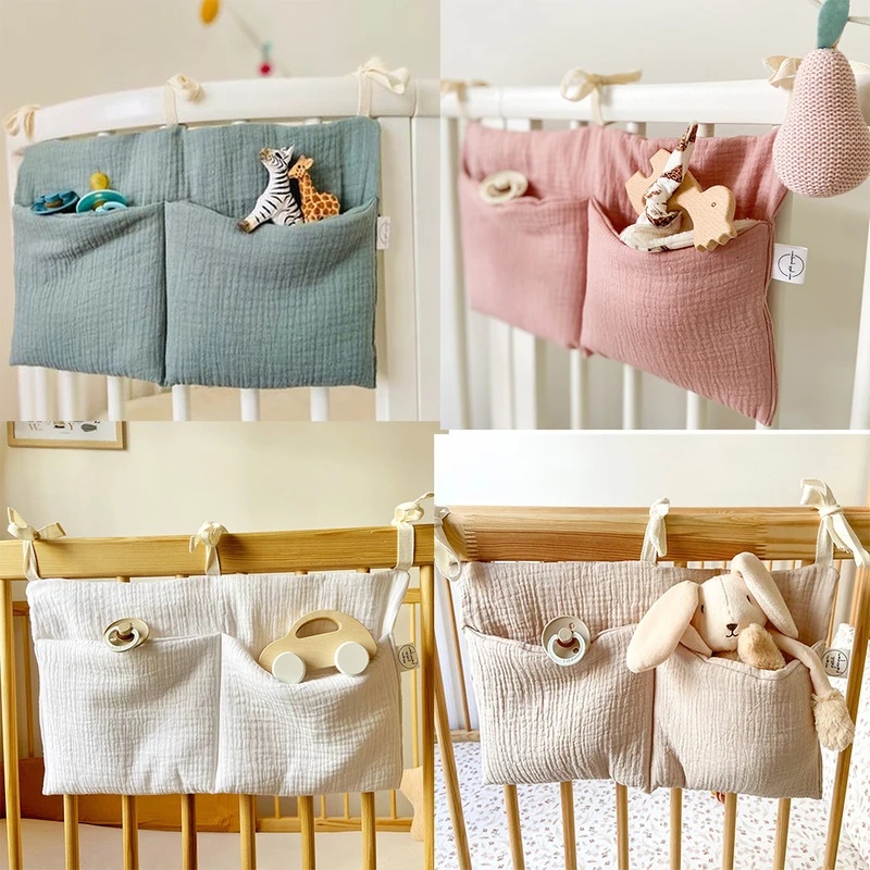 1/2pcs Baby Crib Organizer Cot - Baby Nursery Bags 评论和价格