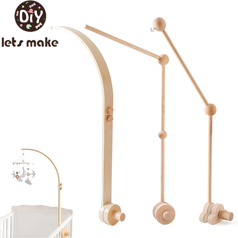 Baby Wooden Bed Bell Bracket M - Crib Mobile Musical 评论和价格