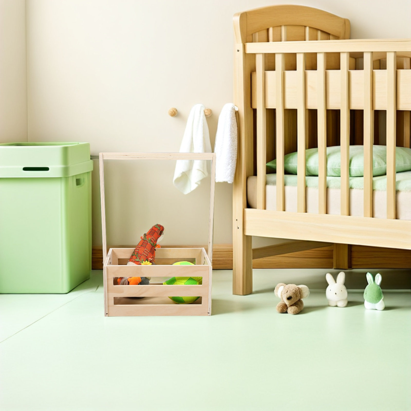 Vintage Wooden Baby Shower Sto - Baby Nursery Unisex 评论和价格