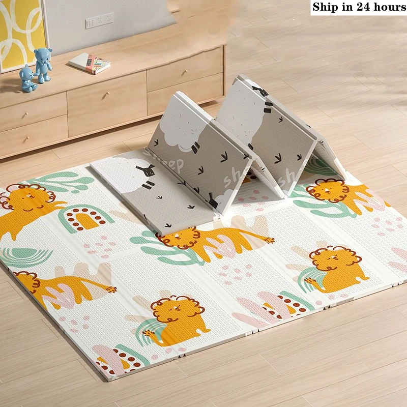 Baby Play Mats Foldable Xpe Pu - Baby Nursery Carpet 评论和价格