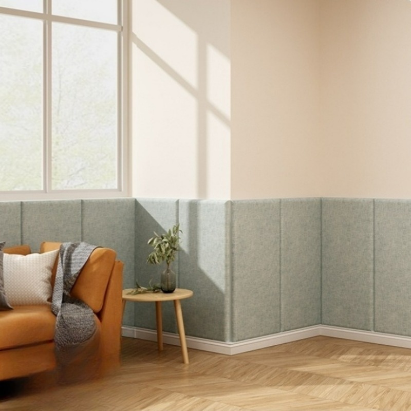Linen Fabric 3D Wall Sticker U - Baby Nursery Vinyl 评论和价格